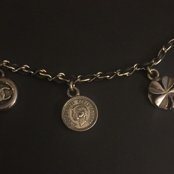 Chanel Necklace w/ Camellia, CC, Coco,Clover Charm - Picture 4 of 5